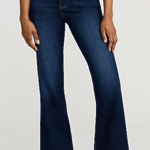 Express Deep Blue Wide Leg Jeans
